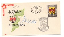 Franz Jonas Signed First Day Cover / Autographed President of Austria 