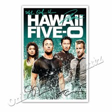 Hawaii Five-0 5-0 Cast + Alex O'Loughlin, Scott Caan, D. Kim + Autogrammkarte °5