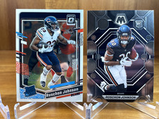 Roschon Johnson 2023 Optic Football #217 Rated Rookie + Mosaic RC #217 BEARS