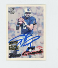 Tim Couch /10 GOLD ROOKIE Auto Signed 1999 Pacific Paramount BAS COA On-Card