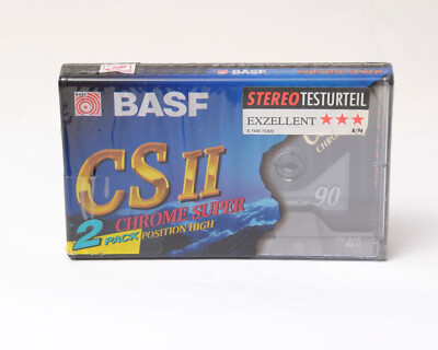 BASF CS II Chrome Super 90 Type II Audio 1 x 90 min OVP Verschweißt Nr.166