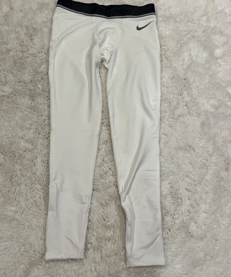 NIKE PRO Sz XL WARM MEN Compression TRAINING TIGHTS Style AT3131-100 - Image 2 of 4