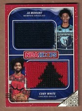 2019-20 HOOPS ROOKIE SWEATERS DUAL  COBY WHITE/JA MORANT