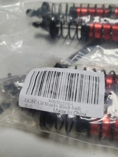 OGRC Oil Shock Absorber RC Shock Absorber Damper Set for 1/10 Traxxas Black/Red