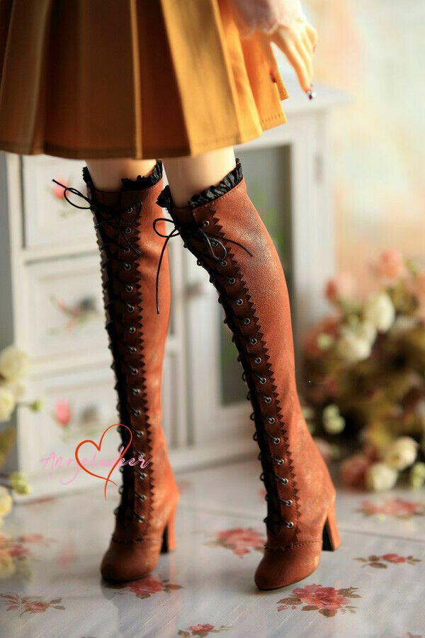 1/3SDGR/13/16 BJD Doll Shoes Knee-high Leather Boots High Heels