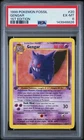 Pokémon Gengar Fossil 1st Edition PSA 6 20/62 1999 English Regular Rare