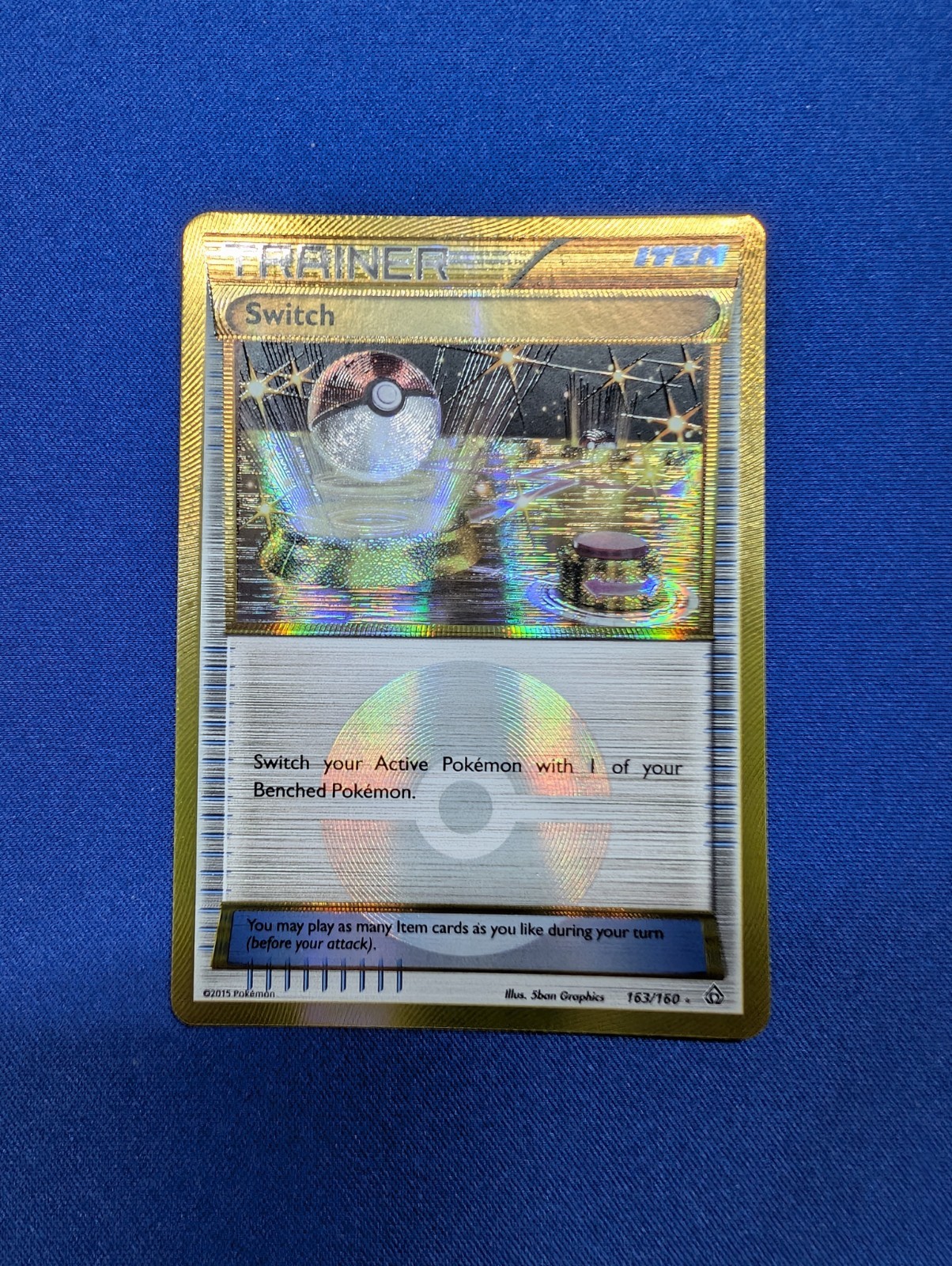 Switch - 163/160 - Pokemon Primal Clash XY Secret Rare Trainer Card NM Condition
