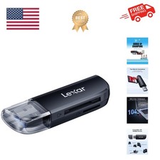 Dual Slot USB-A Reader, USB 3.2 Gen 1 Up to 104MB/s, USB-A for SD/MicroSD/SDH...