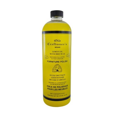 Fox Run Lemon Oil With Beeswax Furniture Polish and 16 Fl Oz (Pack of 1)