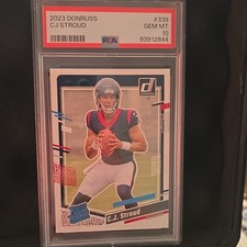 Panini 2023 Donruss C.J. Stroud Rated Rookie RC #339 Houston Texans PSA 10
