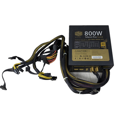 COOLER MASTER SILENT PRO GOLD RS-800-80GA-D3 800W FOR PC / BLACK-GOLD