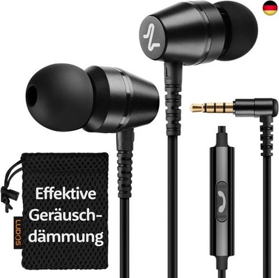 LUDOS OMNITONE Kopfhörer In Ear Kopfhörer mit Kabel und Mikrofon, 5 Jahre G
