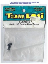 Team Losi Button Head Machine Screws 4-40x1/8 Hex Head LOSA6212 BuyMore&SAVE$$$$