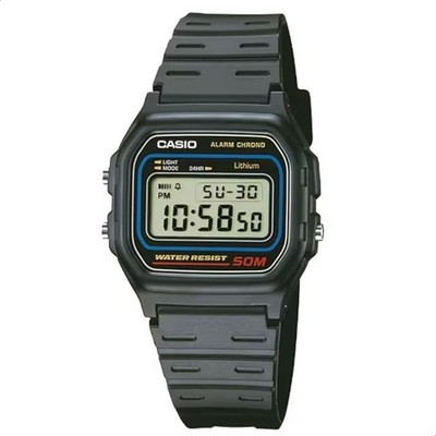 CASIO W59-1V Unisex Chrono Digital Black Watch new free shipping