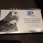 2006 US Mint 50 State Quarters SILVER Proof Set W/BOX AND COA 0.89 Troy oz — photo 1