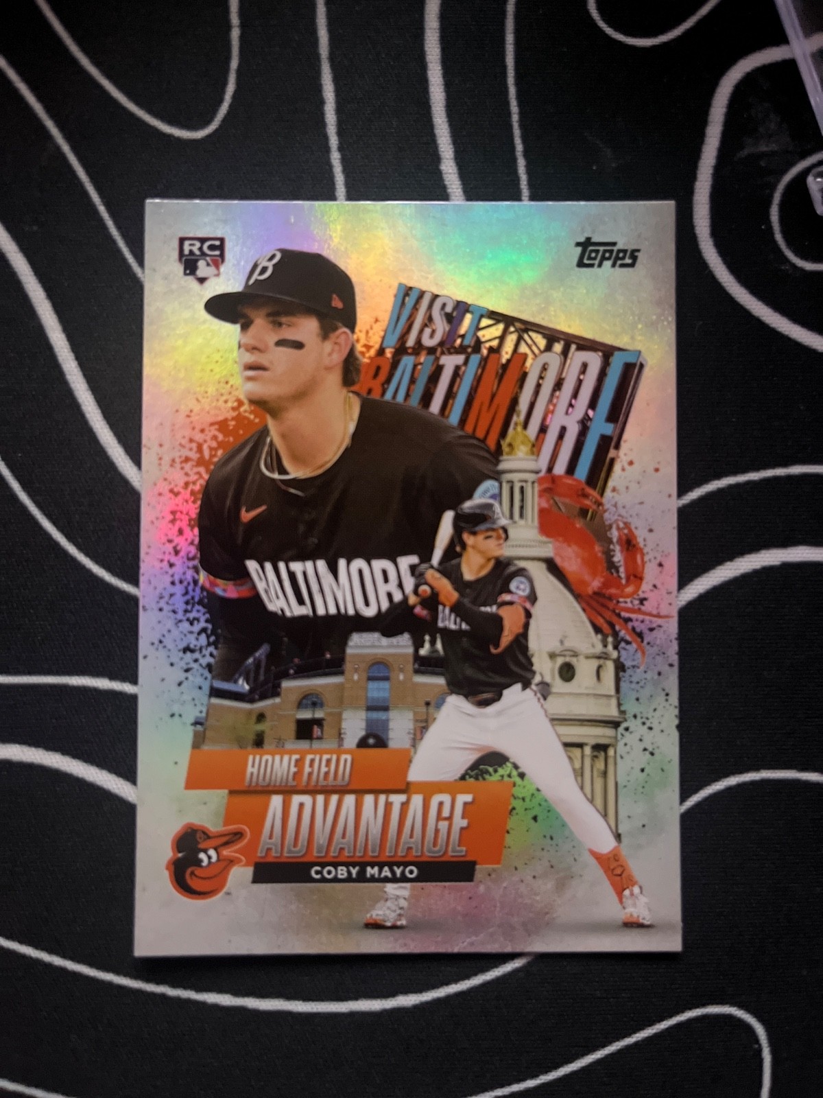 2025 Topps baseball Coby Mayo Orioles Home Field Advantage Case Hit #HA-14