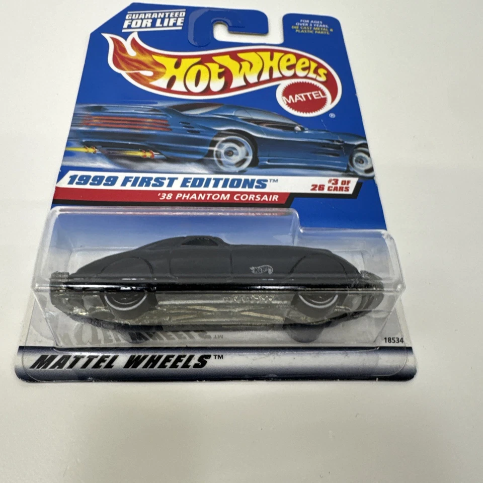 Hot Wheels 1999 First Editions 38 Phantom Corsair (Package Damage) - Image 2 of 4