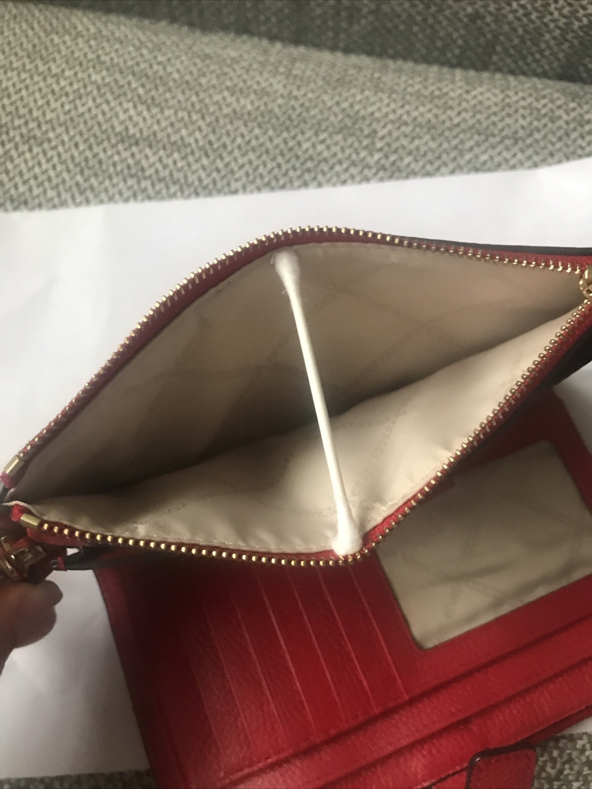 Michael Kors Adele Double Zip Phone Wristlet Pebb… - image 7