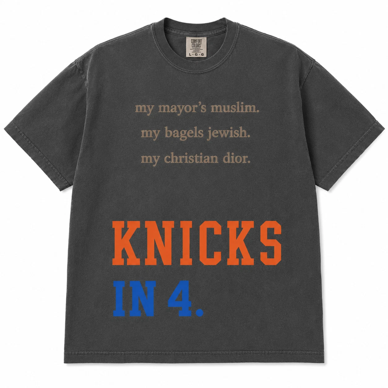 New York Knicks In 4 Shirt Comfort Colors 1717 Vintage Graphic Unisex Tee