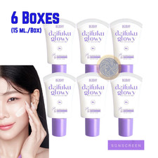 6x Deesay Daifuku Glowy Soft Skin Matt Sunscreen SPF 50PA  skin bright shiny