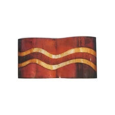 Vintage Abstract Glass Dual Wave Canvas Wall Art Decor 2 Pieces