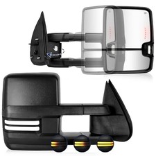 Switchback Towing Mirrors For 1999-2002 Chevy Silverado Gmc Sierra Suburban
