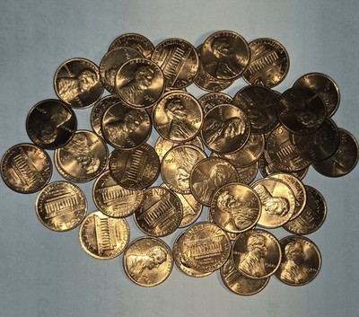  1 Roll Of 50 Per Order.. 1980 Philadelphia BU Uncirculated UNSERCHED RED CENTS 