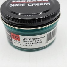 Tarrago Shoe Polish 127 Emerald Green Cream Leather Protector 1.76 oz. 50ml