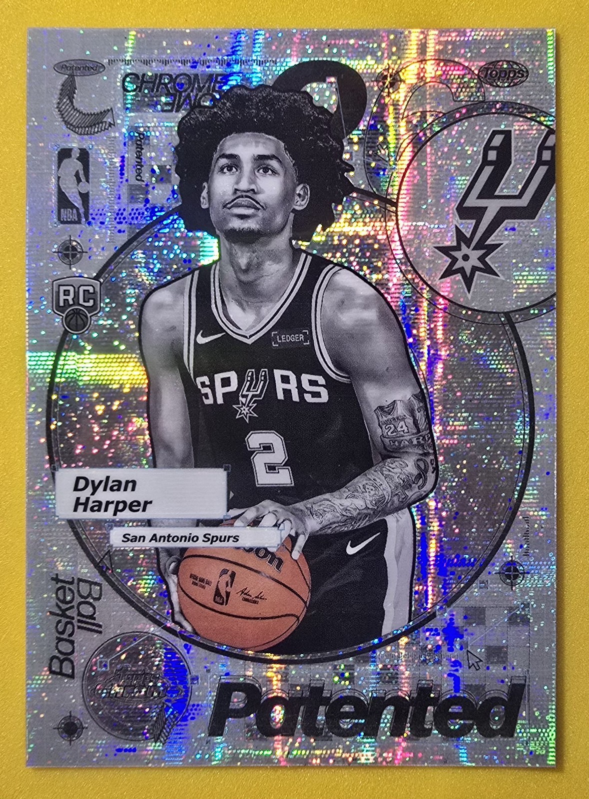 Dylan Harper (RC) 2025-26 Topps Chrome Case Hit SSP Patented San Antonio Spurs