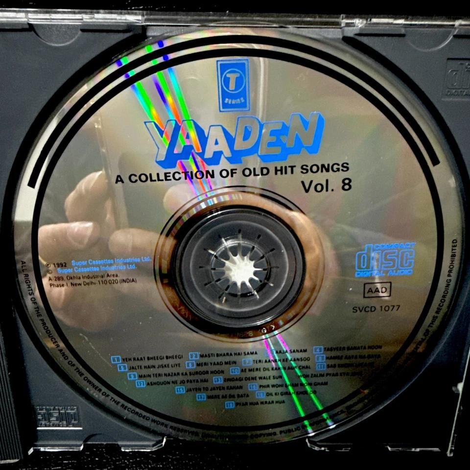 Gulshan Kumar Presents Yaaden A Collection Of Old Hit Duet Songs Vol 8  CD NEW - Image 3 of 3