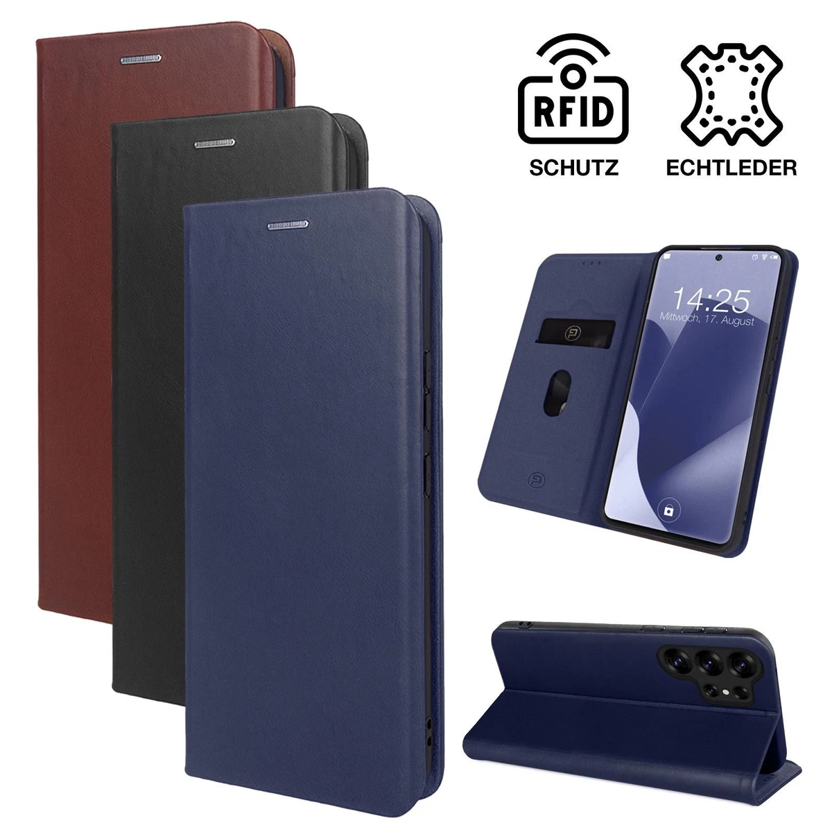 handyhlle samsung s 25 Galaxy S25 Ultra Leather Wallet Case (with Stand Function)  TORRO USA