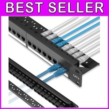 Cat6 24 Port Patch Panel with 10G Support