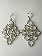Stella And Dot Clover Design Earrings Retired