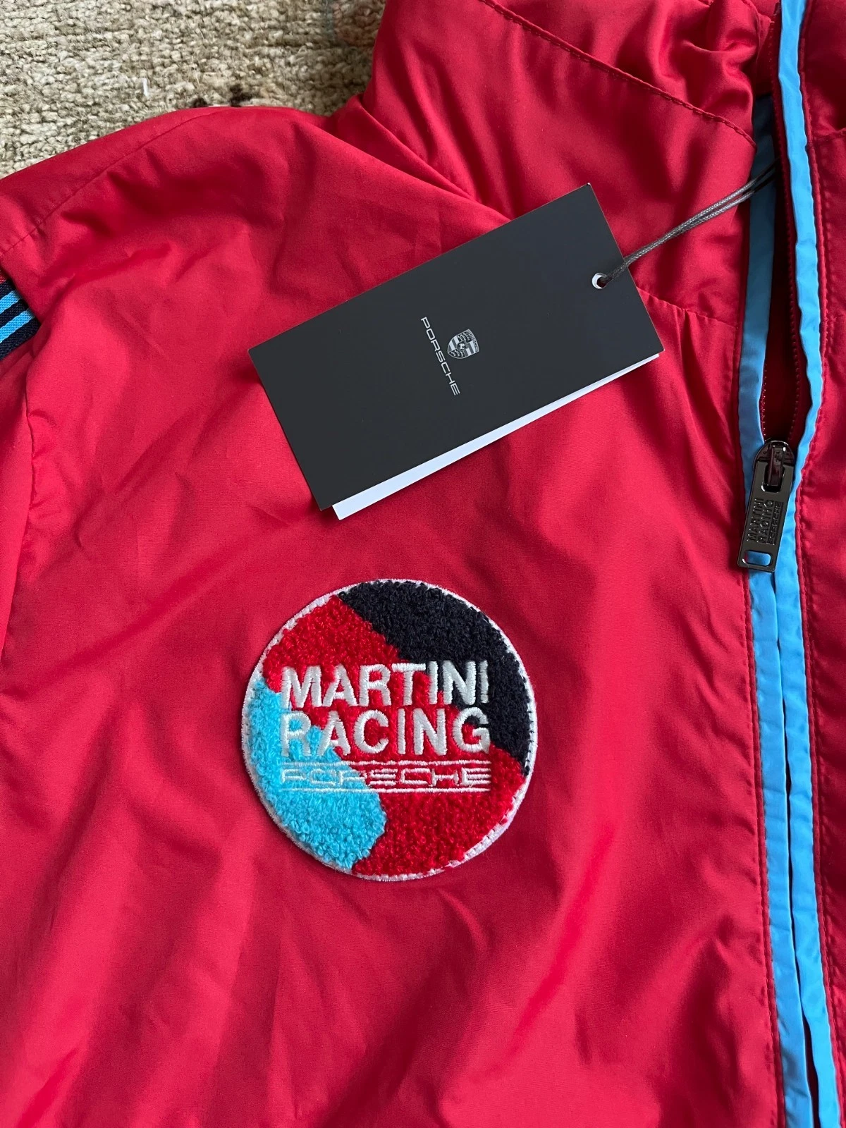 Porsche Martini Racing Jacket Red Size US L with Tags, windbreaker image 3