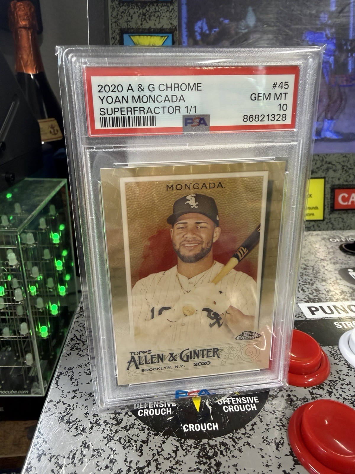 2020 Topps Chrome Allen & Ginter Yoan Moncada #45 Superfractor 1/1 PSA 10 GEM MT