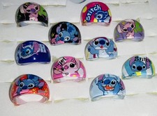 Bundle of 10 Chunky LUCITE STITCH  ANGEL Kids RINGS Party Bags Resale