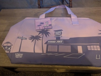 Trader Joe s NEW SPRING 2026 RELEASE PURPLE RAIN Large Insulated Bag LIMITED