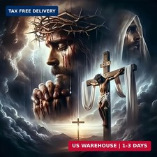 Diamond Art Kits for Adults Praying Jesus, DIY 5D Diamond Painting Kit for Begin