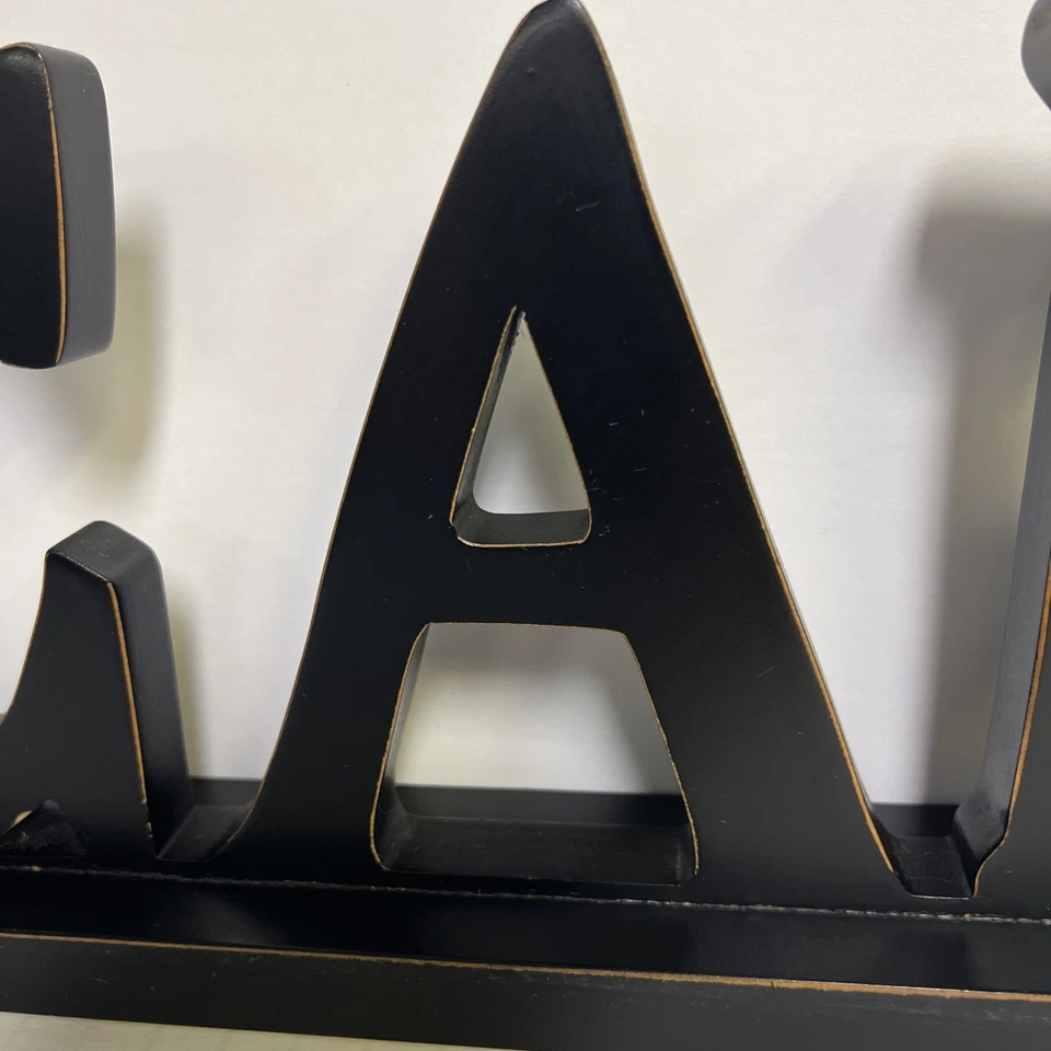 Letrero de café negro decoración independiente para mesa de mostrador de bar de café cocina comedor Foto 3 de 4