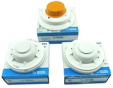 Lot Of 3 Various System Sensor Heat Smoke Detectors 5601P 5602 2WT-B Used