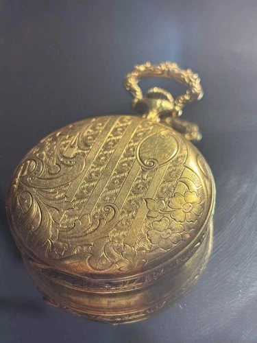 Vintage Bulova Pocket Watch Swiss Manual Wind Hunter Case Engraved “Love Lydia”
