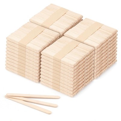 2000 Pcs 4.5'' Wooden Craft Sticks, Ice Cream Sticks,Natural Wood Popsicle Sti...