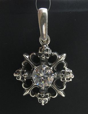 Stylish Sterling Silver Pendant Genuine Solid Hallmarked 925 Skull ...