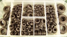 180pc RUBBER GROMMET ASSORTMENT with Storage Case 1/4" to 1 inch washer gromet