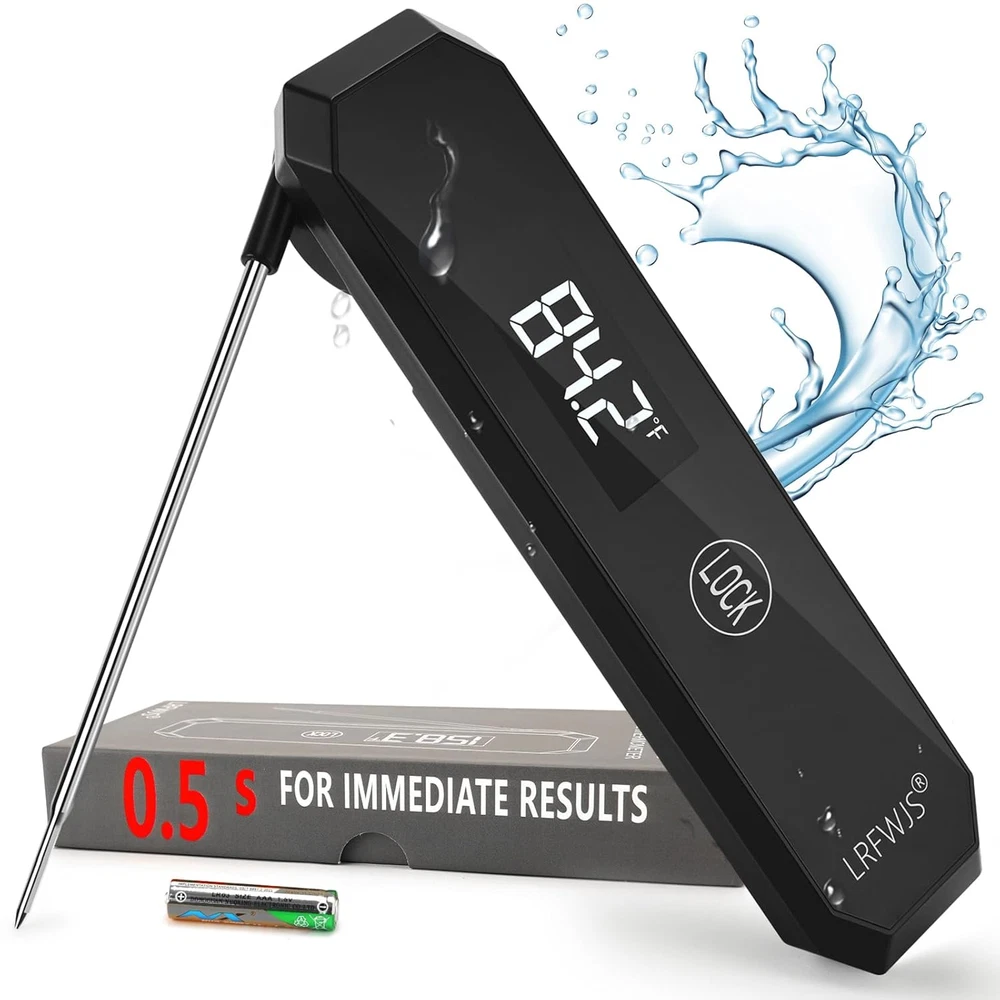 Meat Thermometer Digital 0.5 Sec Instant Read Thermometer, Ultra Fast Digital Fo