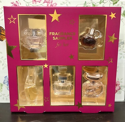 Macy's Fragrance Sampler For Her 5pc Ralph Lauren, Versace