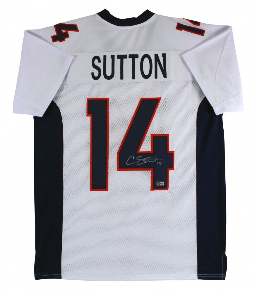 Courtland Sutton Signed Denver Broncos White Jersey (Beckett COA