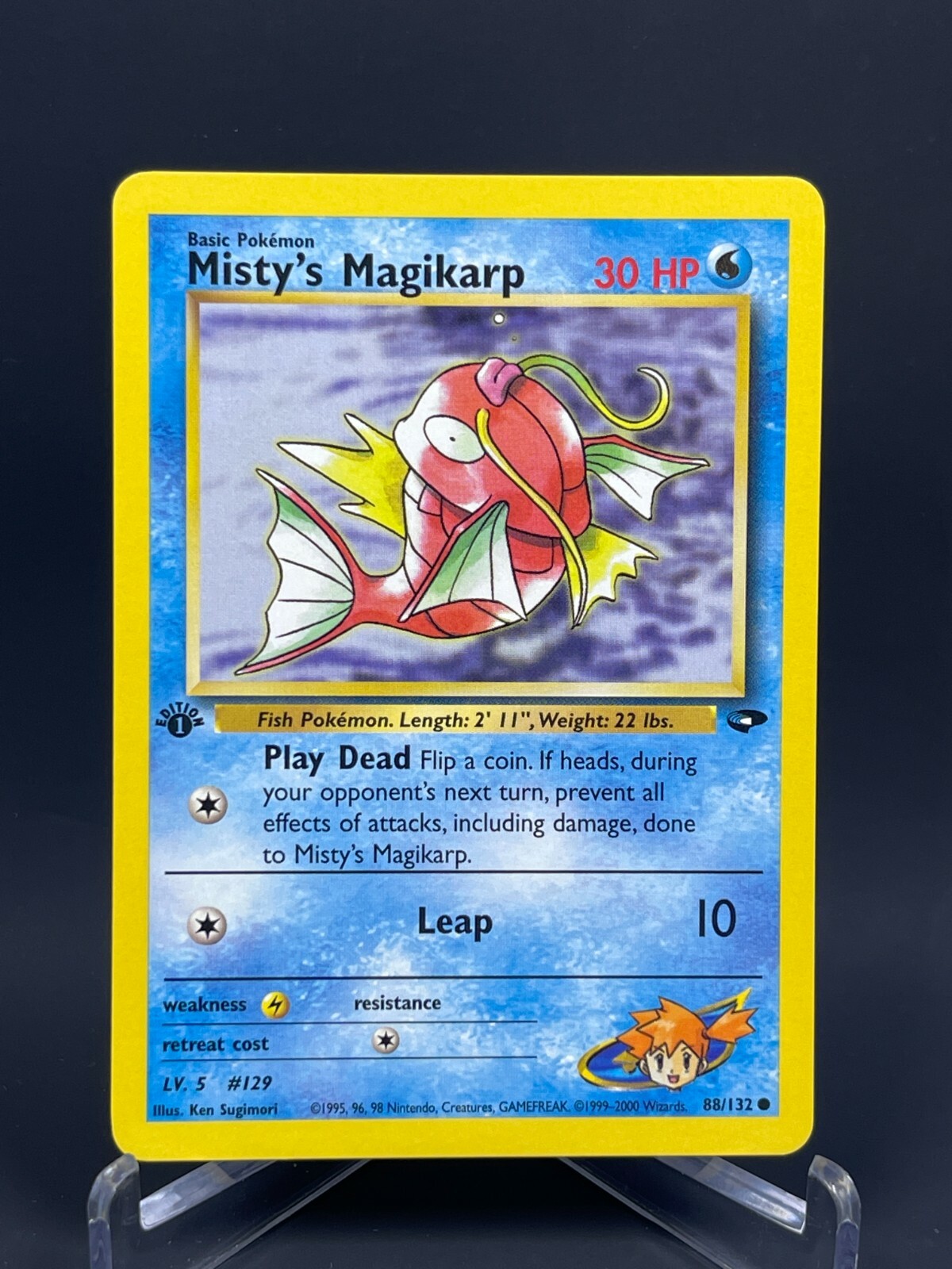 Pokémon Gym Challenge 1st Edition Misty's Magikarp 88/132 Regular NM
