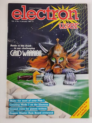 Acorn Electron User Magazine Vol 4 No 4 January 1987 Vintage Computer Magazine
