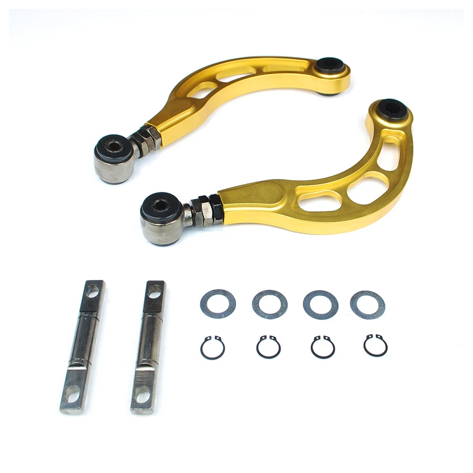 Brazos inclinables traseros ajustables Godspeed GEN 2 dorados para Acura ILX 2013-2021 (DE) Foto 2 de 4